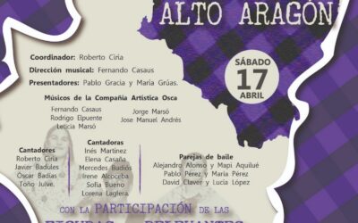 La Gran Gala de Jota del Alto Aragón se celebrará en el Palacio de Congresos de Huesca el 17 de abril